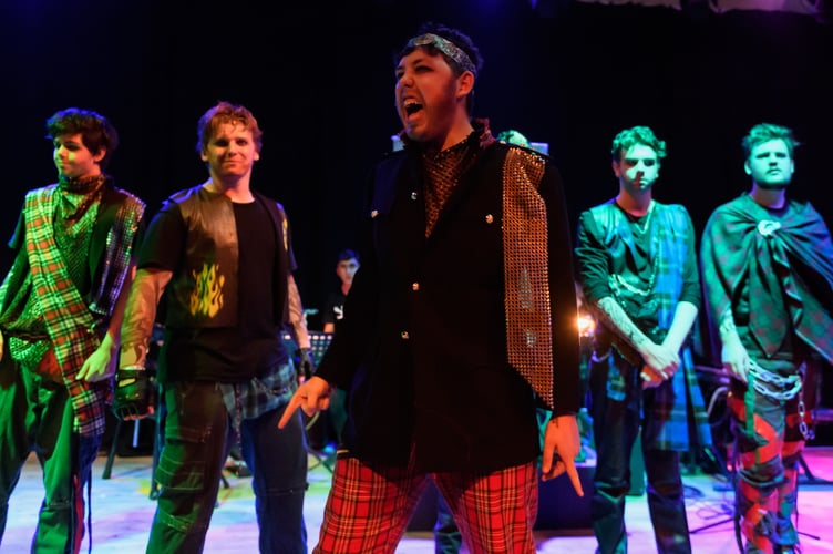 Edinburgh, UK. 14.08.2023. the More the Merrier present "Rockbeth", at theSpace Triplex, as part of the Edinburgh Festival Fringe. Adapted and directed by David Aldred, Designed and Produced by Tracy Rashleigh, with musical direction by Mark Place. Photograph © Jane Hobson.