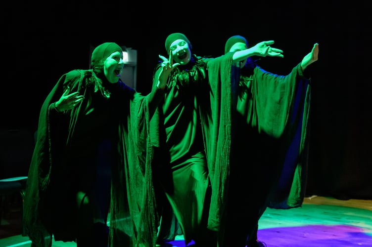 Edinburgh, UK. 14.08.2023. the More the Merrier present "Rockbeth", at theSpace Triplex, as part of the Edinburgh Festival Fringe. Adapted and directed by David Aldred, Designed and Produced by Tracy Rashleigh, with musical direction by Mark Place. Photograph © Jane Hobson.