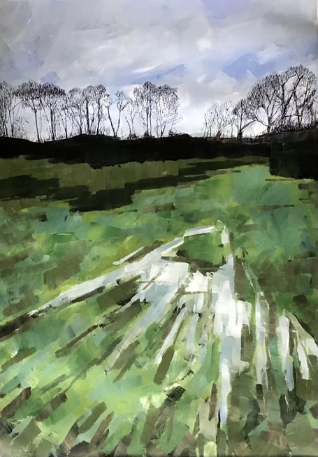 London railway painting