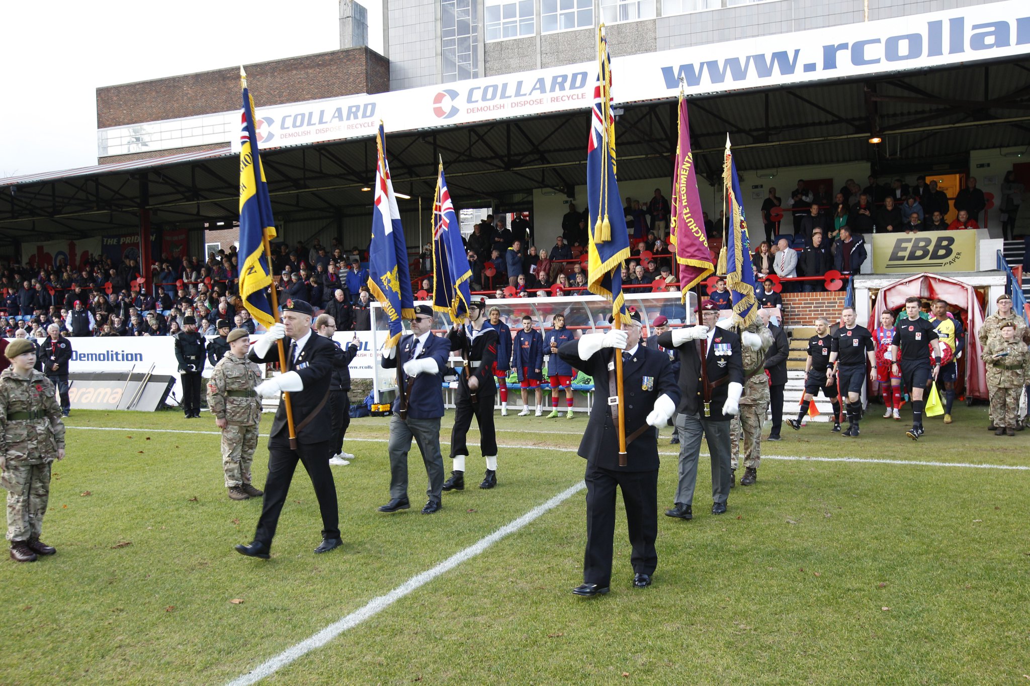 Aldershot Town mark Armistice Day before win against Kidderminster