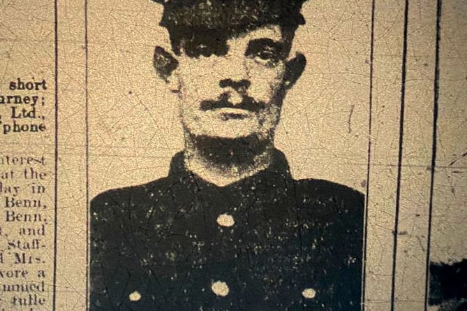 Private Joseph Parsons, from Farnham, was shot in the shoulder during the Battle of Messines and died of his wounds on July 1, 1917