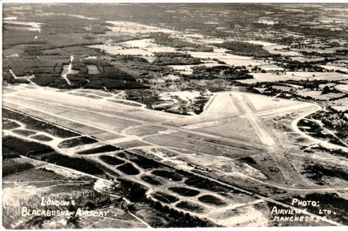 Blackbush Airport. See National story NNcommon; A defiant campaigner has won his battle with a former World War Two air base to protect the common land it sits on. RAF Hartfordbridge, which was home to D-Day bombers, was built on Yateley Common in Hampshire which has been common land since the 13th century. When the plot was de-requisitioned in 1960, war hero Air Vice Marshal Donald Bennett, leader of the famed "Pathfinder Force," bought it up and reopened the site as a private airfield. It has remained in private hands since but recently the current owners got its common land status revoked, giving them the right to expand the airport.