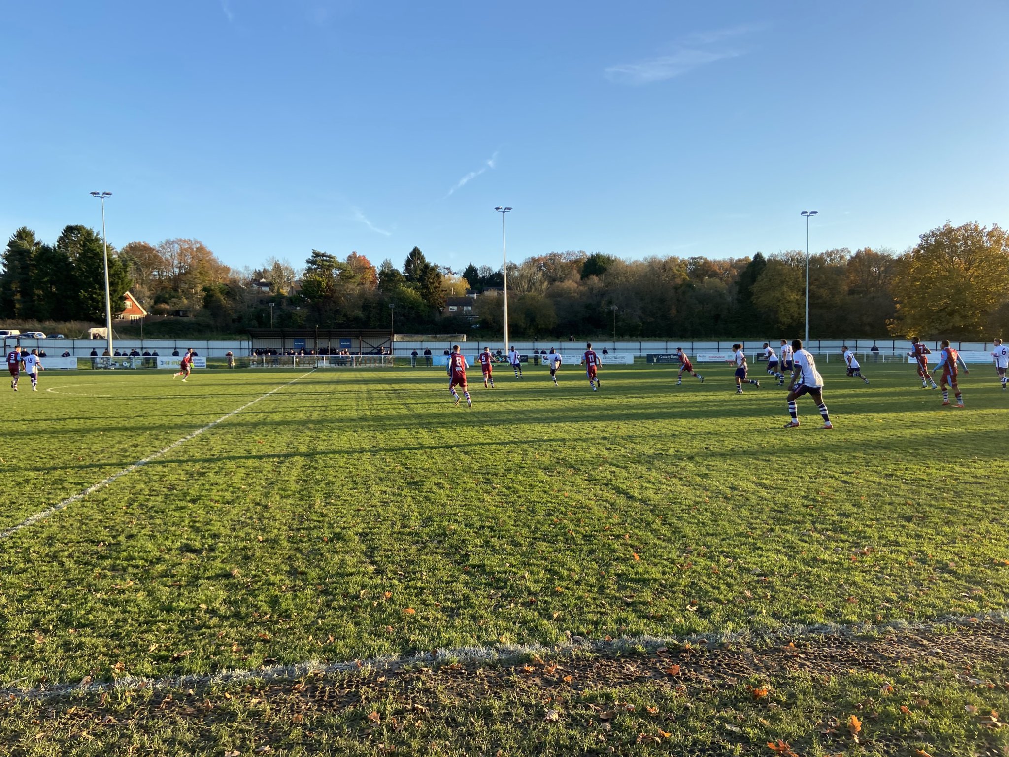 Action from Badshot Lea’s 3-2 win against Corinthian Casuals