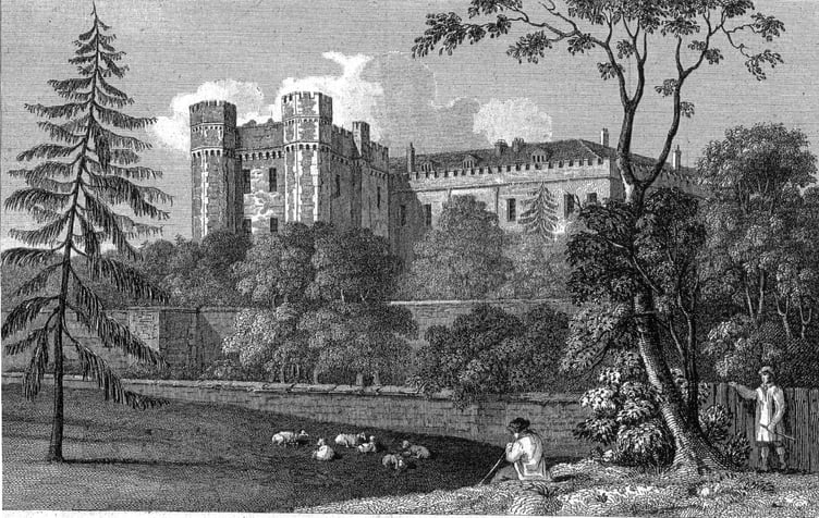 An engraving of Farnham Castle dated 1830