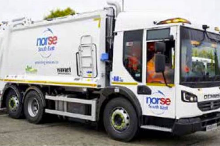 Norse South East bin lorry.