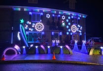 Video: Spectacular Christmas lights in Four Marks aid riding charity