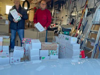 Huge response to Alresford Rotary Club Christmas shoebox appeal