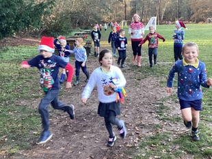 Top marks as Santa Dash at St Matthew's Blackmoor school raises £1.8k