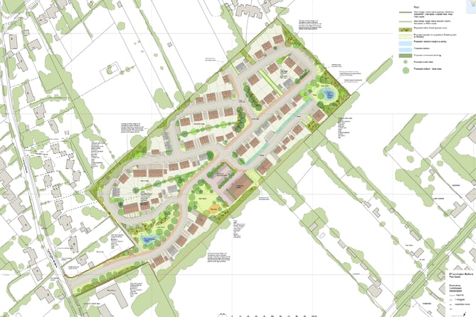 Housing plan, Lymington Bottom, Four Marks, January 2024.