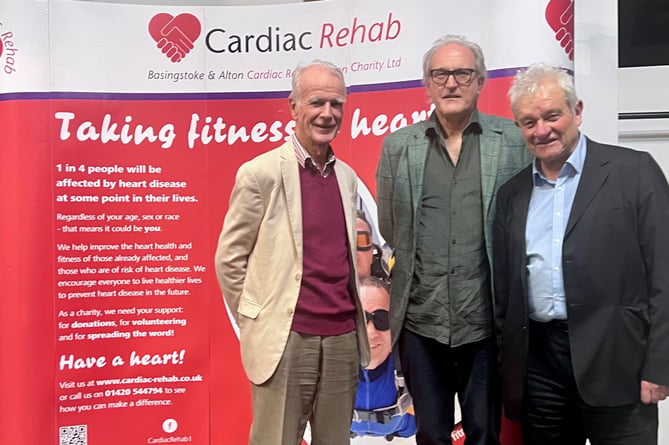 Sir Paul Nurse (right) gave the annual Cardiac Rehab lecture at the Alton Maltings on November 23