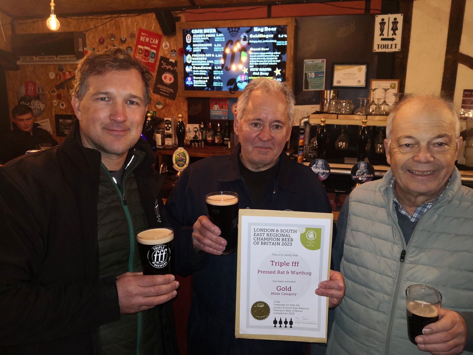 Alton's Triple fff Brewery has won two awards