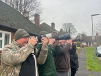 Birdwatchers flock to Farnham to celebrate return of rare waxwings