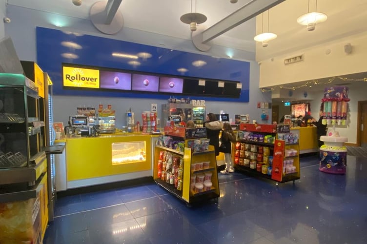 The food and drink kiosk at REEL's Fareham cinema