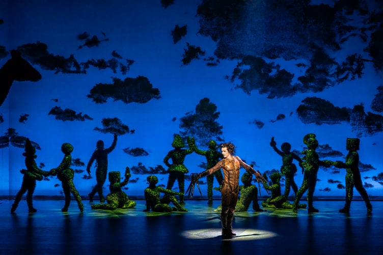 EDWARD SCISSORHANDS,            , Original Story â Tim Burton, Director and Choreographer â Mathew Bourne,  Designer â Lez Brotherston, Lighting â Howard Harrison, New Adventures, Theatre Royal, Plymouth,2023, UK, Credit: Johan Persson - www.perssonphotography.com /