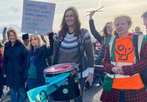 Petersfield and Liss locals join Greta for Farnborough Airport march