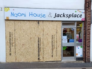 Alton charity shop for children has its window smashed by vandals