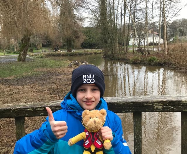 Midhurst boy hits 100 miles in RNLI fundraising journey