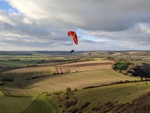 Petersfield sky surfers enjoy airtime on Harting Down and Butser Hill