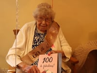 Land Army veteran Hazel Legg celebrates her 100th birthday in Alton