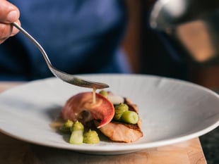 Fancy Farnham restaurant with no menu listed in the Michelin Guide