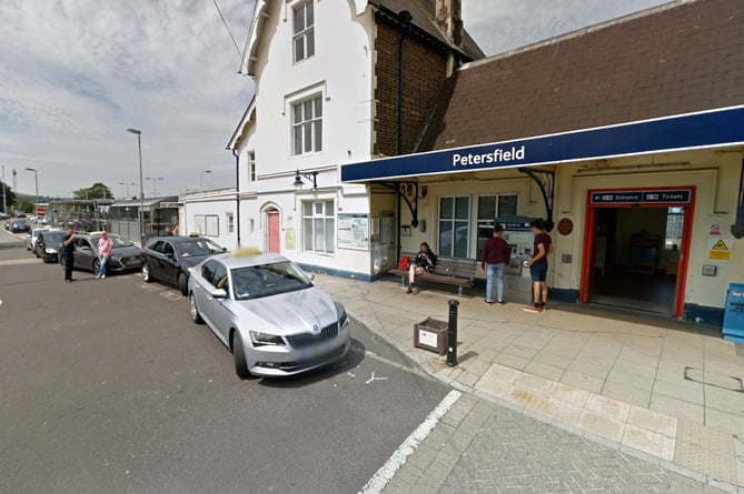 Petersfield Station forecourt: Hardly an inviting introduction to the South Downs as it stands – but set for transformation in coming years...