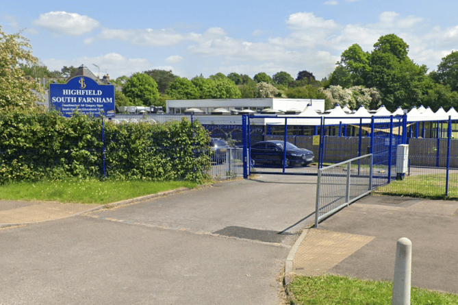 Highfield South Farnham School has seen its funding cut by £777,268 or £1,864 per student