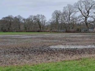Drainage work hailed as water levels drop at flooded Bordon park