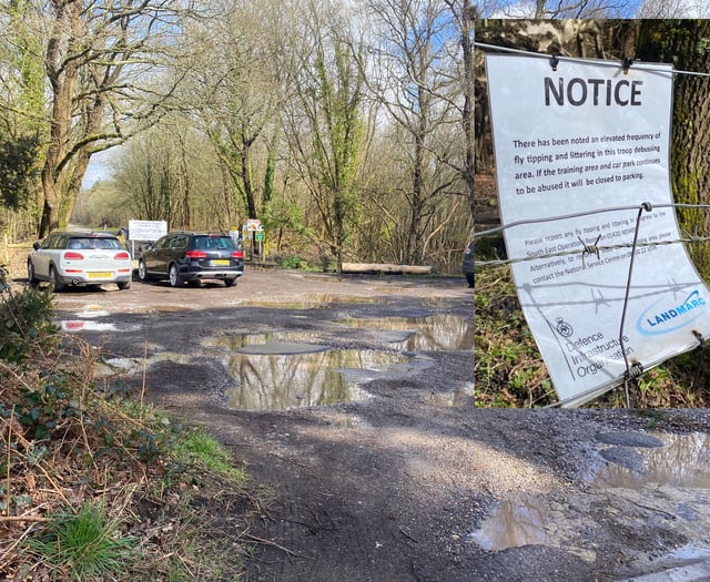 Fly-tippers could force closure of popular car park near Longmoor