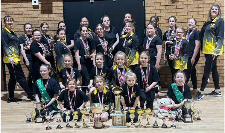 Bordon's Phoenix Twirlstars returned victorious from the IBTA National Championships
