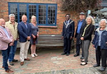 Sir Ray and Lady Tindle Bench unveiled at "spot they loved" in Farnham