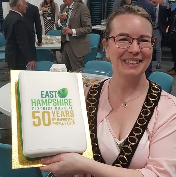 Golden honour for Whitehill councillor as EHDC mark 50 years