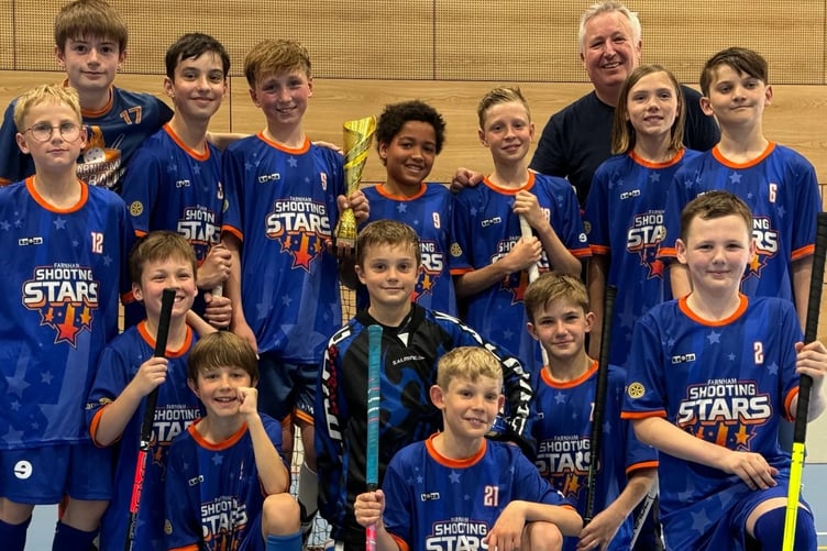 Farnham under-13 Shooting Stars won their league