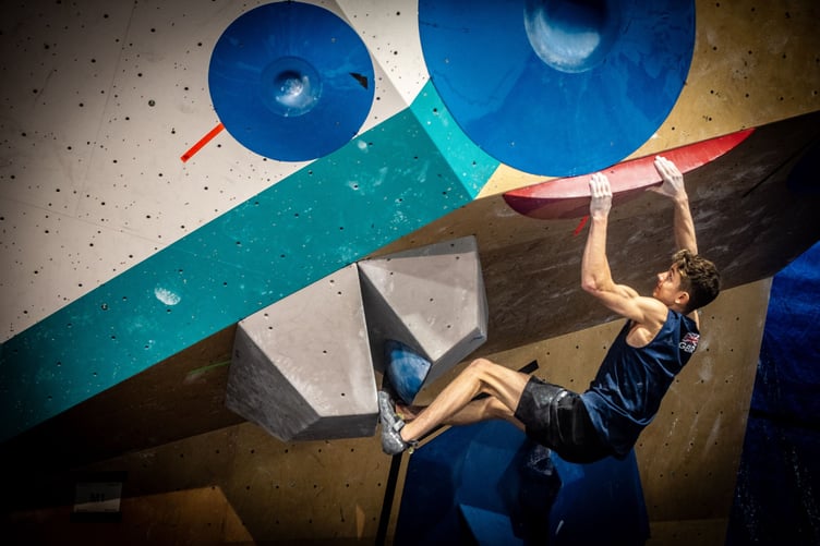 Elstead climber Toby Roberts is looking forward to the Paris Olympics (Photo: Andy Fleming)