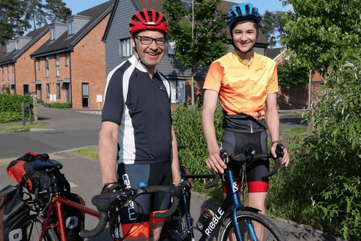 George and Will preparing to travel to Turin from Bordon