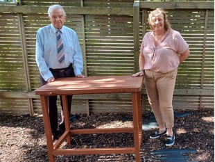 Shed load of determination as handy duo help out Bordon home