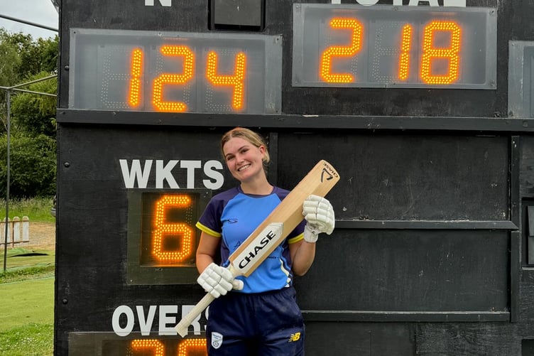 Alton skipper Jorja Wright scored 124 not out against Wessex