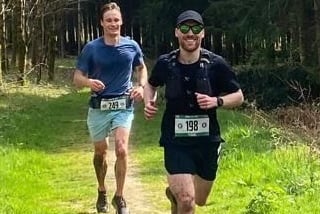 Tom Owen enjoying the trails at the spring Ultra X race series