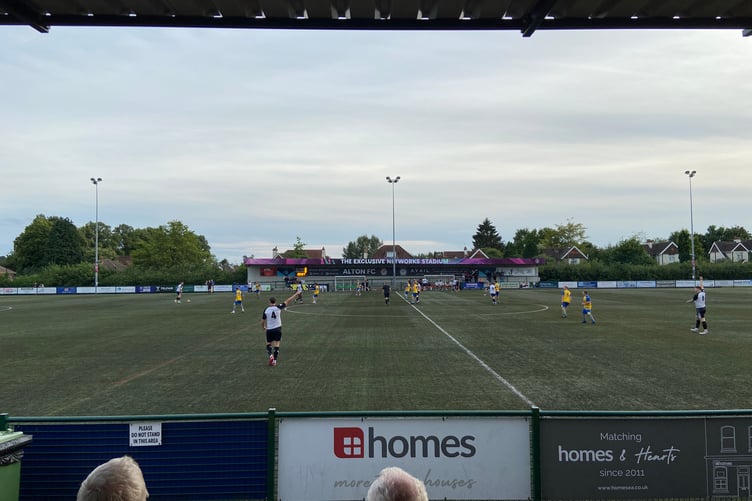 Action from Alton's pre-season friendly against Laverstock & Ford