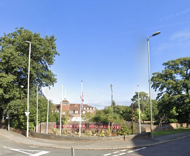 Protest at international hotel in Aldershot 
