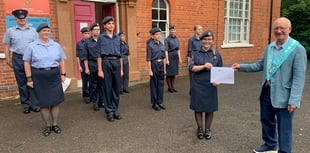 Cheque out lodge's donation to Bordon cadets