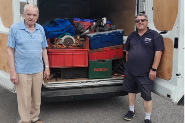 Bordon group sends shed-load of hope with tool donation