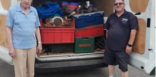 Bordon group sends shed-load of hope with tool donation