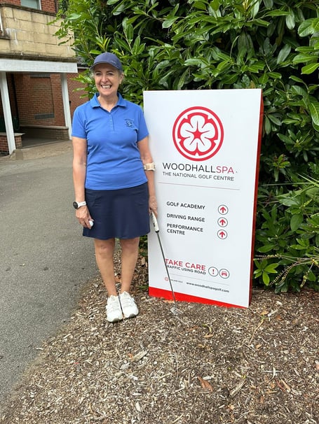 Petersfield Golf Club member Sarah Gibson at Woodhall Spa