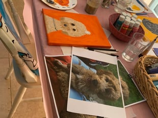 Learn how to paint an artwork of your canine companion 
