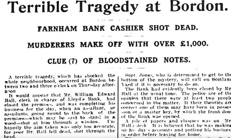 Bordon Peeps Bank Robbery