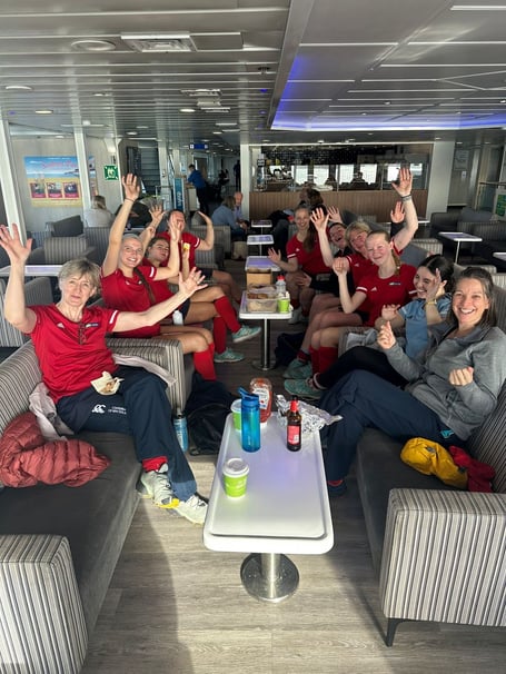 Petersfield's women's second team are all smiles