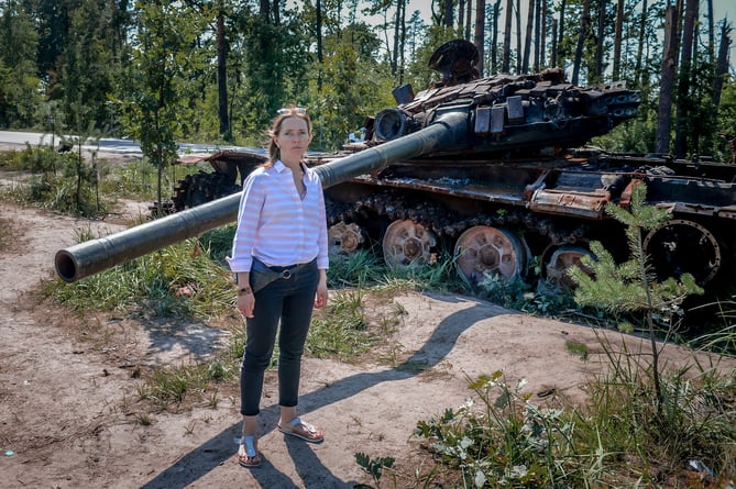 Natalia Sharamova Kyiv Tank Ukraine Exhibition