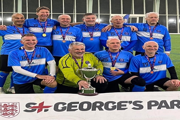 Godalming Walking Football Club's over-60s team won the FA Walking Football Cup at St George's Park