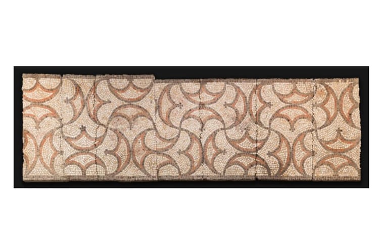 Export bars have been placed on two geometric and patterned Roman mosaics dating back to the fourth century AD that are at risk of leaving the United Kingdom