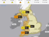 Weather warning for Surrey and Hampshire as strong winds forecast